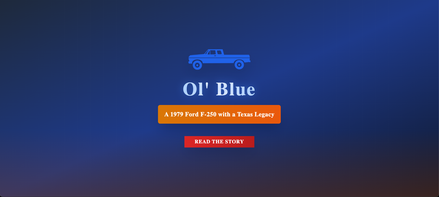 Ol' Blue website preview