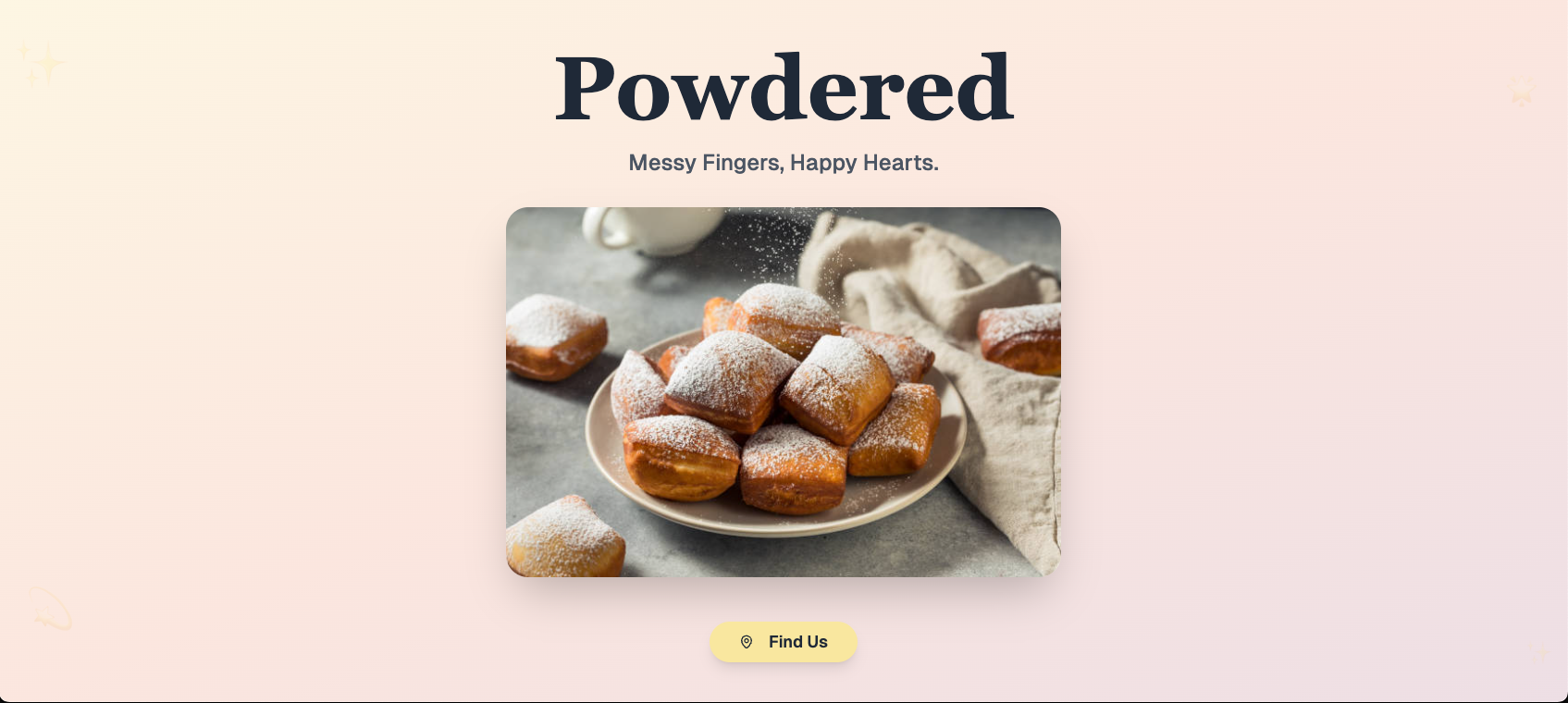 Powdered website preview